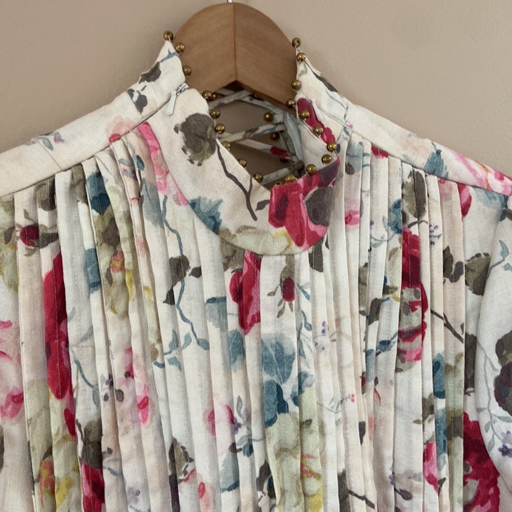 Zimmermann- RUNWAY Mischief Corset Laced Dress in Floral - Picture 9 of 14